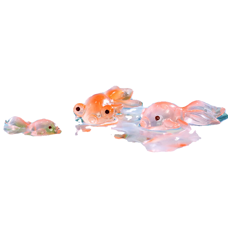 微景观创意可爱小鱼锦鲤 水族箱鱼缸生态瓶造景DIY装饰配件小摆件,淘宝优惠券,粉丝福利购,淘宝优惠卷