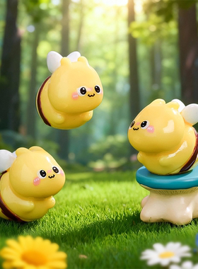 可爱小蜜蜂树脂桌面摆件