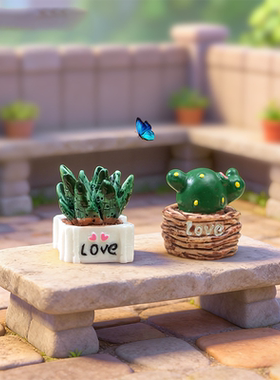 多肉仙人掌ins风电脑显示器桌面周边小摆件装饰品创意解压小摆件