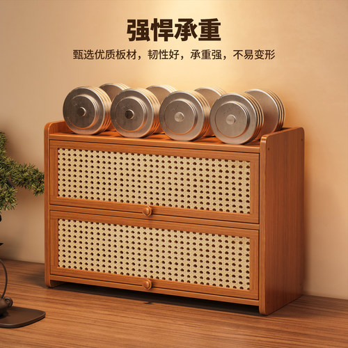 中式台面博古架小型茶桌上茶具茶杯茶叶收纳置物架柜子展示储物柜 - 图3