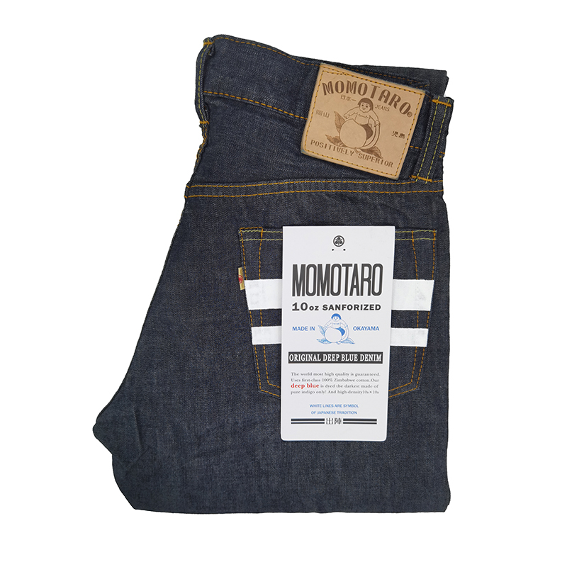 MOMOTARO JEANS0405/0605/0105桃太郎10oz夏超薄津巴棉原色牛仔裤-图3