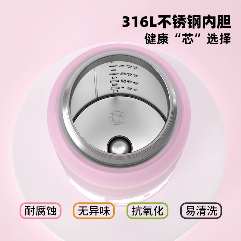 大嘴猴保温杯女高颜值大容量男运动便携吸管水杯学生上学专用杯子