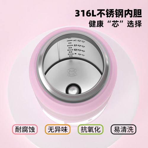 大嘴猴保温杯女高颜值大容量男运动便携吸管水杯学生上学专用杯子 - 图1