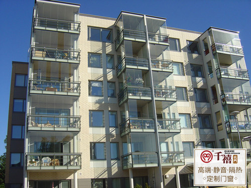 千禧门窗无框全景折叠窗封阳台移动窗户落地玻璃全开窗铝合金封窗 - 图2