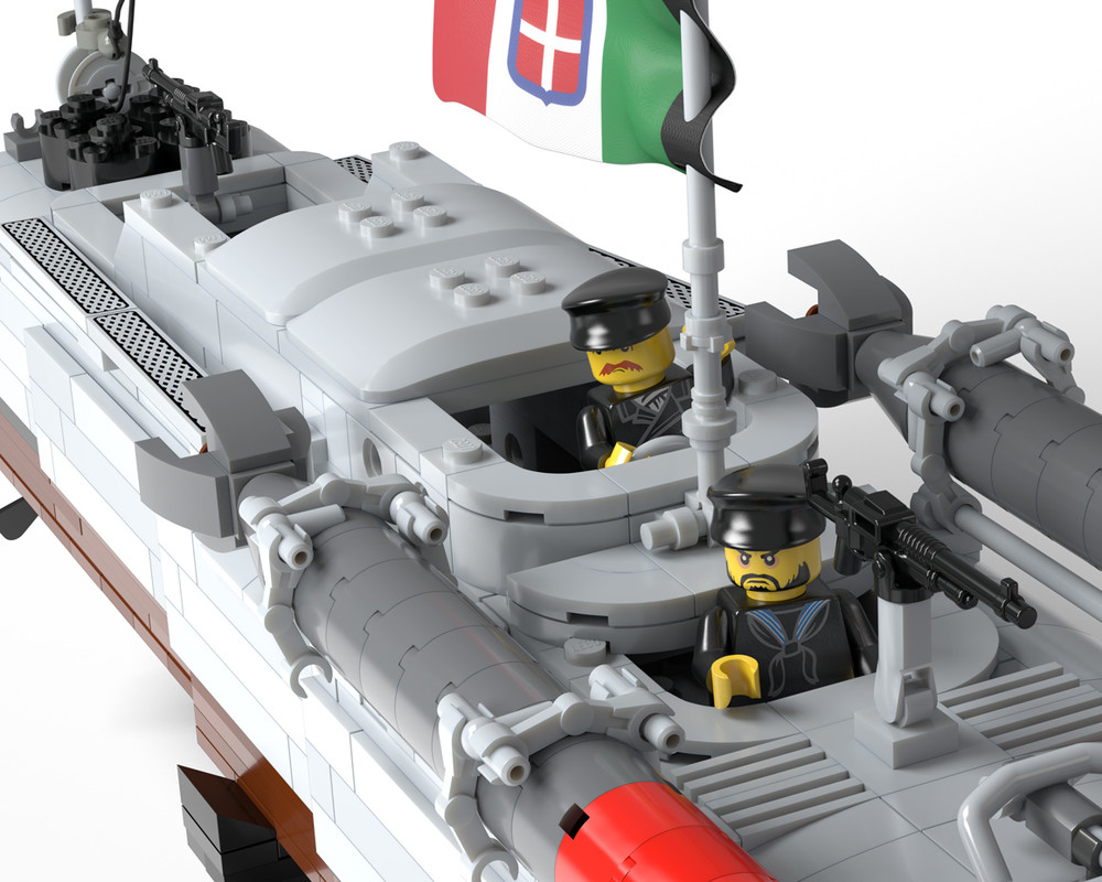 BRICKMANIA MAS15一战机动鱼雷艇益智拼装第三方军事积木模型玩具 - 图1
