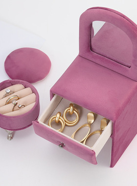 Imitation Sofa VelvetBox Earring Jewellery Storage Organizer