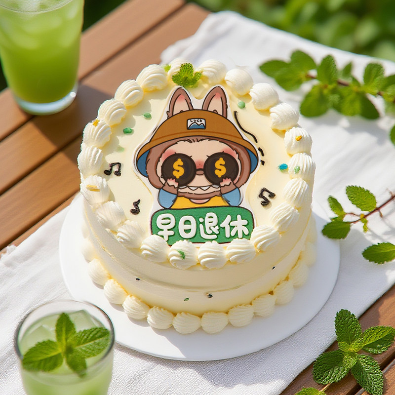 早日退休巧克力蛋糕装饰摆件人间清醒布布爸爸妈妈网红生日插件,淘宝优惠券,粉丝福利购,淘宝优惠卷