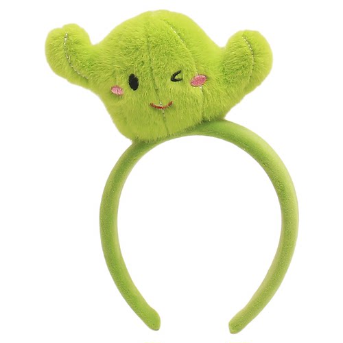 沙漠的小坚强~创意仙人掌发箍可爱头饰趣味植物头箍搞怪拍照发卡 - 图3