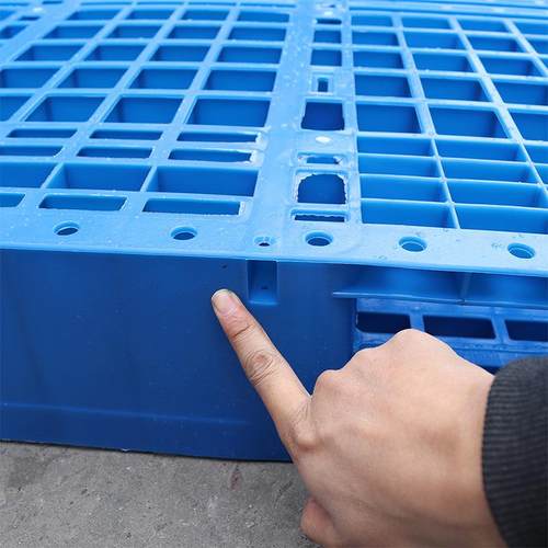 网格川字塑料托盘叉车托盘仓库防潮垫板货架货运托盘加钢管 - 图2