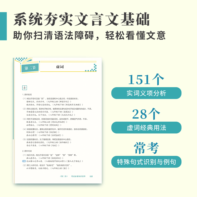 2024新版作文纸条初中版文言文原来这么简单全解实词虚词汇总正版 - 图0