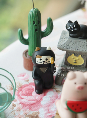 夏日吃瓜群众日系动物礼物小玩意