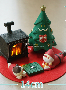 来棋吧圣诞节治愈系桌面小摆件