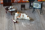 Cat Showa сцена японская стиль татами животные мини -мини -домашний рабочий стол японское исцеление маленькое украшение