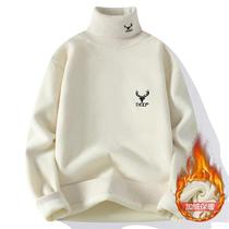 Cool laws High collar plus fluff clothes Mens autumn Winter hit bottom wool jersey Mens Korean version of the headliner The mens clothing 100 hitch