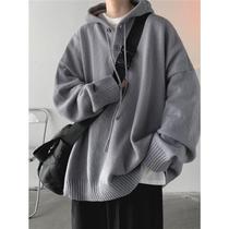 OEMG sweater mens spring and autumn winter thicken days of vintage retro-knitted sweatshirt trends Warm Harbingers Loose lovers