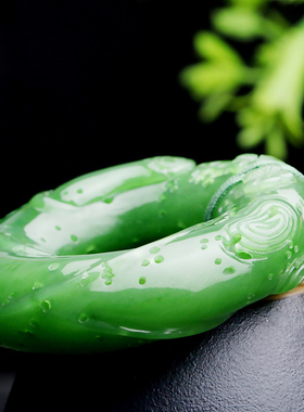 四通新疆和田玉手把件玉佩把玩件