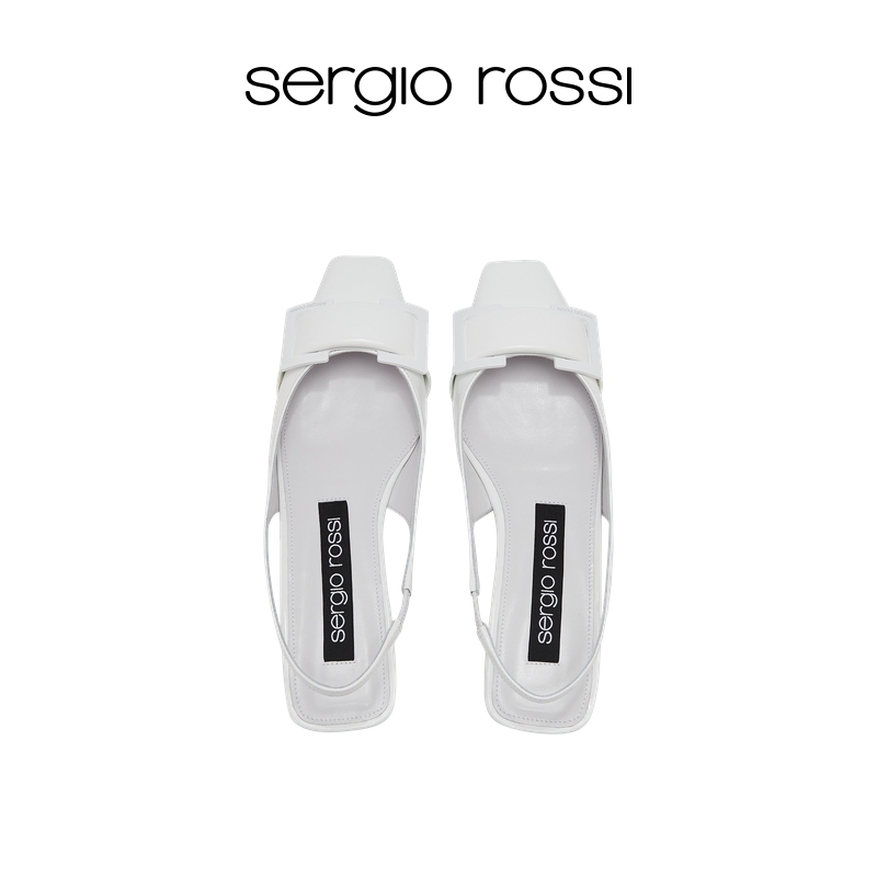 Sergio Rossi/SR女鞋sr Twenty系列扣饰平底鞋-图0