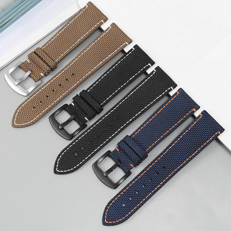 帆布代用美度m026领航者豪雅手表带 vmkm配件
