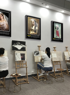 世界名画装饰画美术培训学校挂画