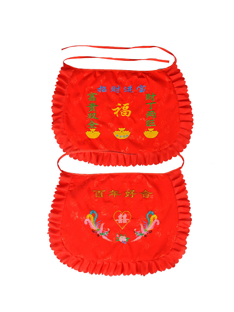 喜婆婆接盆红围裙 兜福 红围裙结婚 围裙结婚新娘陪嫁 婚礼红围裙,淘宝优惠券,粉丝福利购,淘宝优惠卷