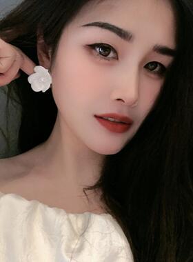 春夏款高级感珐琅釉晕染锆石花朵