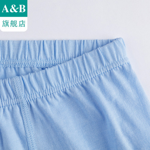 【2条装】ab内裤男棉高腰抗菌平角裤纯色中老年宽松父亲裤0982 - 图1