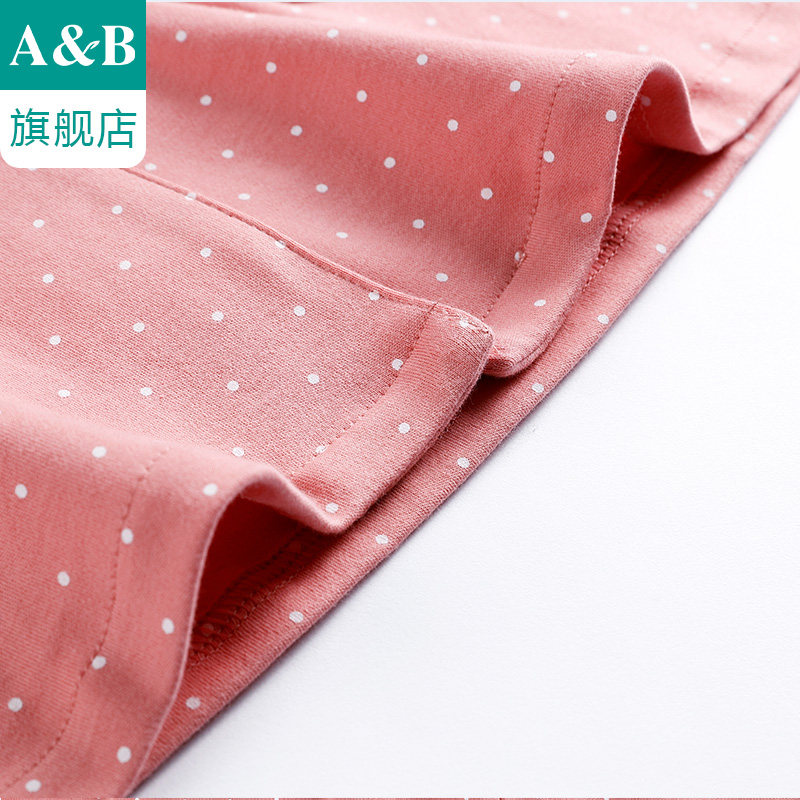 ab内衣女士纯棉翻领开襟可外穿睡衣 ab内衣睡衣/家居服套装