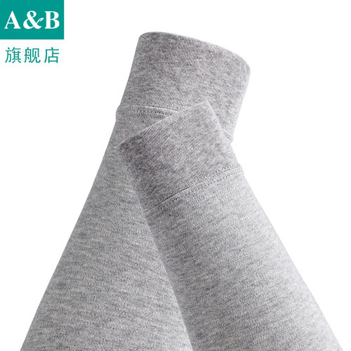 A＆Bab内衣男士秋裤薄款纯棉高腰打底保暖棉毛裤旗舰店官网T007 - 图2