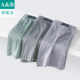 Ab underwear 3-pack men's boxer briefs pure cotton printed antibacterial mid-waist ສະດວກສະບາຍ breathable boxer briefs Y673
