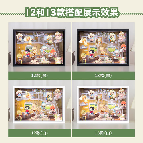 适用POPMART泡泡玛特DIMOO如果今天星期八系列盲盒手办场景展示盒 - 图2