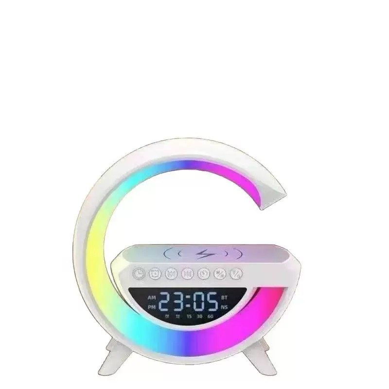 无线充电蓝牙音响闹钟气氛灯多功能台灯夜灯男生生日礼物音响礼盒 - 图3
