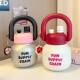 Ins high-looking large-capacity double-drink potbelly cup plastic cup girls' convenient space cup straw cup