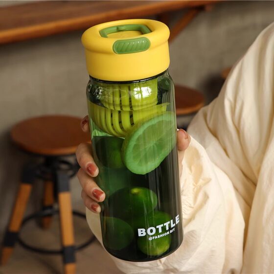 Water cup for women new 2024 large-capacity high-looking adult student portable scale summer tea-making plastic cup