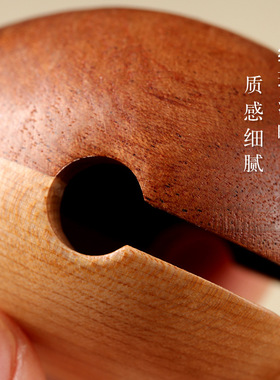 日系设计师topwhit小鲸鱼木鱼解压小玩具木质情绪稳定治愈可爱