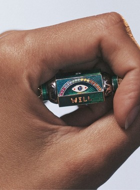 英国george melis欧美光芒彩色塔罗牌项链波西米亚小众设计星星