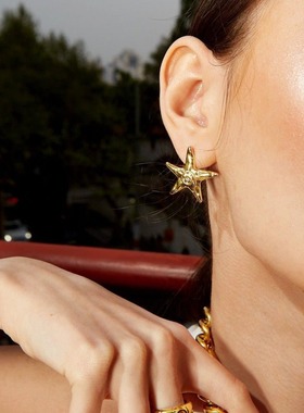 英国George Melis欧美海滩海星项链夏日风情戒指耳环diy项链黄铜