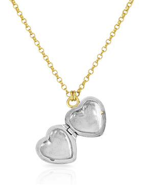 英国george melis蝴蝶贝壳相册相框项链复古可开合项链镀保色