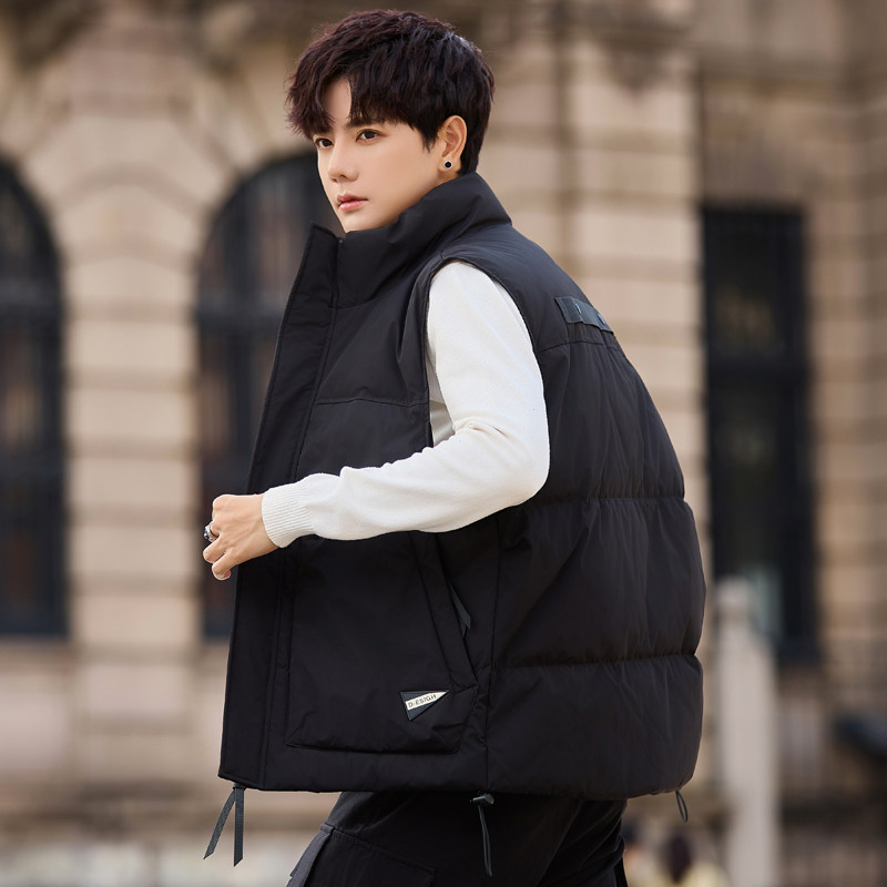 保暖背心羽绒服男士羽绒马甲2025冬季新款立领加厚外穿坎肩马夹潮,淘宝优惠券,粉丝福利购,淘宝优惠卷