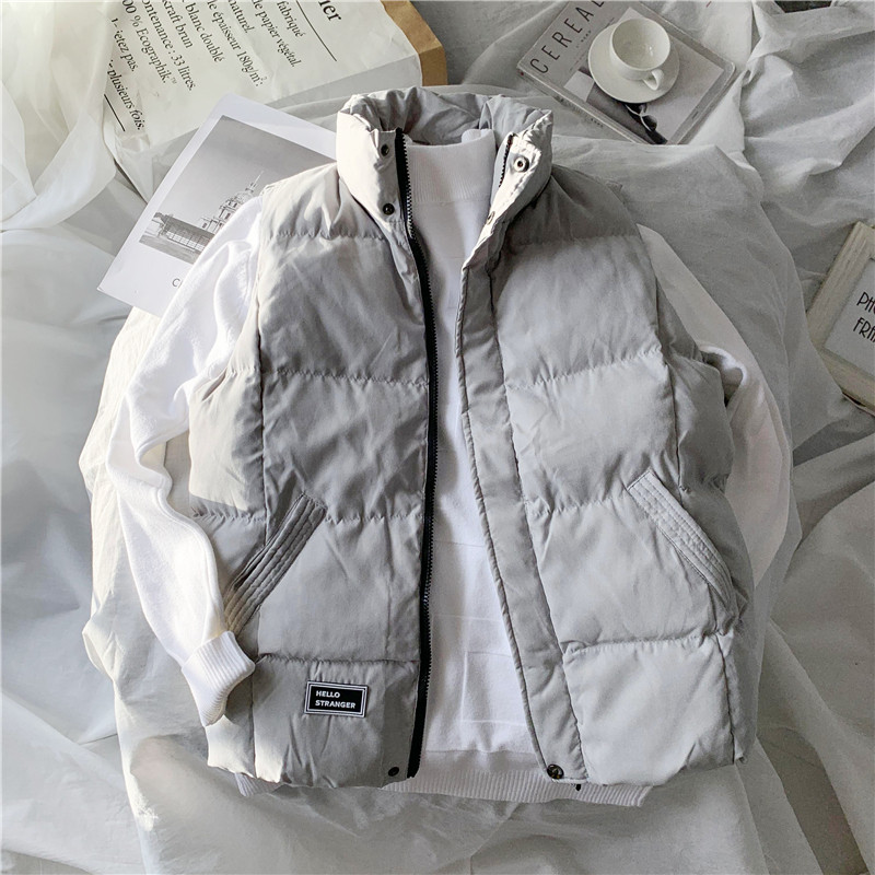 男士秋冬季羽绒棉款潮流休闲马甲 mleezae背心/马甲
