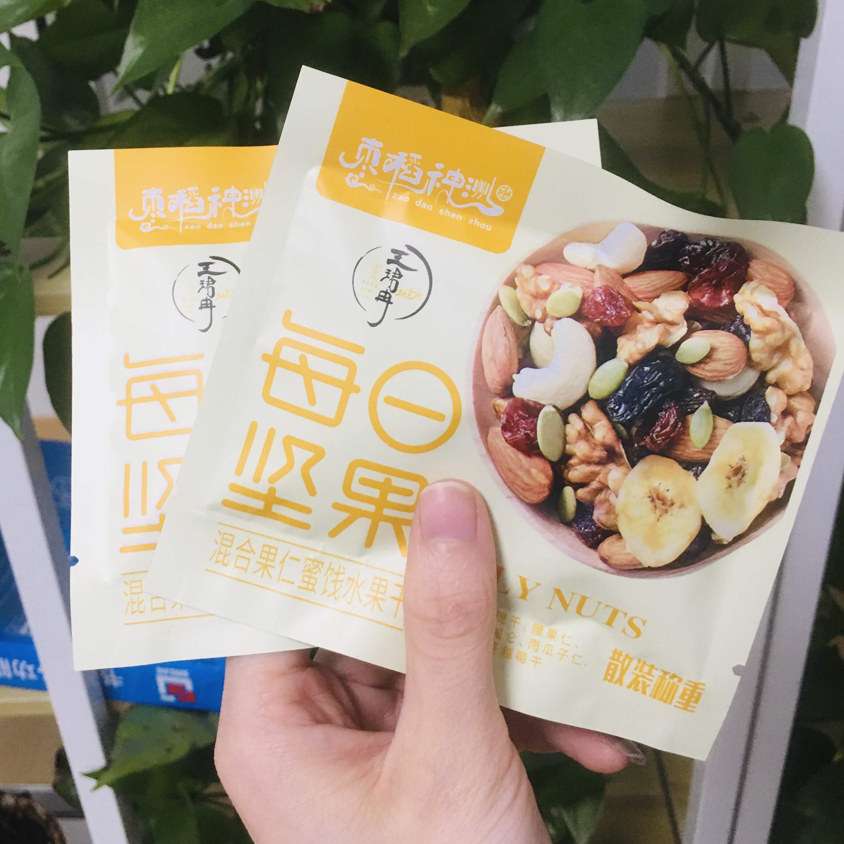 枣稻神州每日坚果30包坚果礼盒八种混合孕妇早餐零食营养干果600g