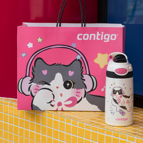 contigo康迪克儿童保温杯卡通便携直饮杯大容量女生运动可爱水杯 - 图0