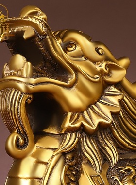 铜瑞祥四象龙龟摆件全铜四方神兽龙龟福禄四灵龙头龟纯铜七星四纹