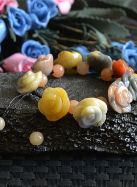 天然新疆手钏彩玉