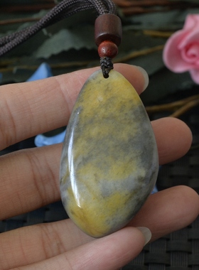 彩玉水滴原石永恒纯真爱情金丝玉