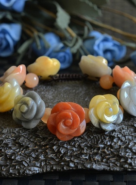 天然新疆手钏彩玉