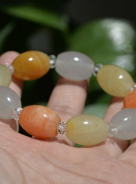 天然新疆手链彩玉