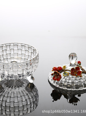 海棠果罐玻璃花瓶复古密封花卉设计珐琅彩工艺家居饰品手工新中式