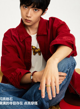 babama好事系列男士戒指情侣对戒