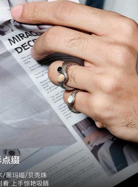 babama男女情侣野木系列戒指对戒