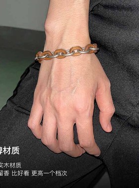 系列双面锁手款手镯送男友